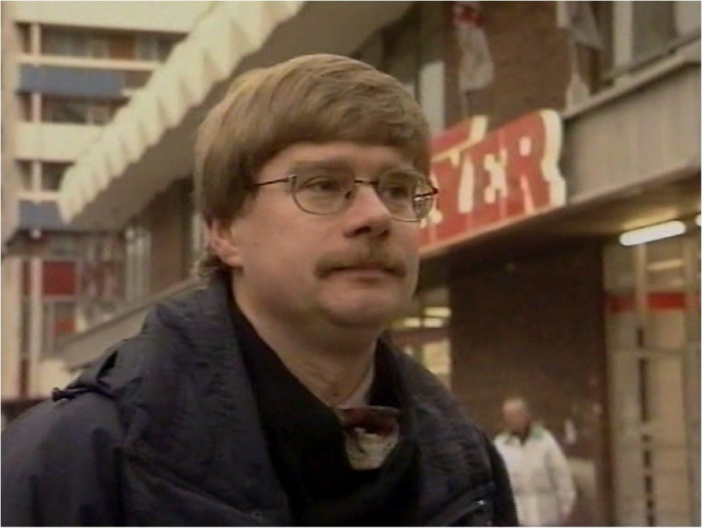 Ralf Meinel auf Immobiliensuche in Ostberlin, 1990