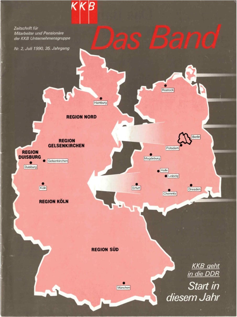 Titelseite der KKB-Mitarbeiterzeitschrift, Juli 1990