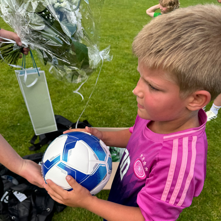 Besonders schick: das Torwart-Trikot in pink