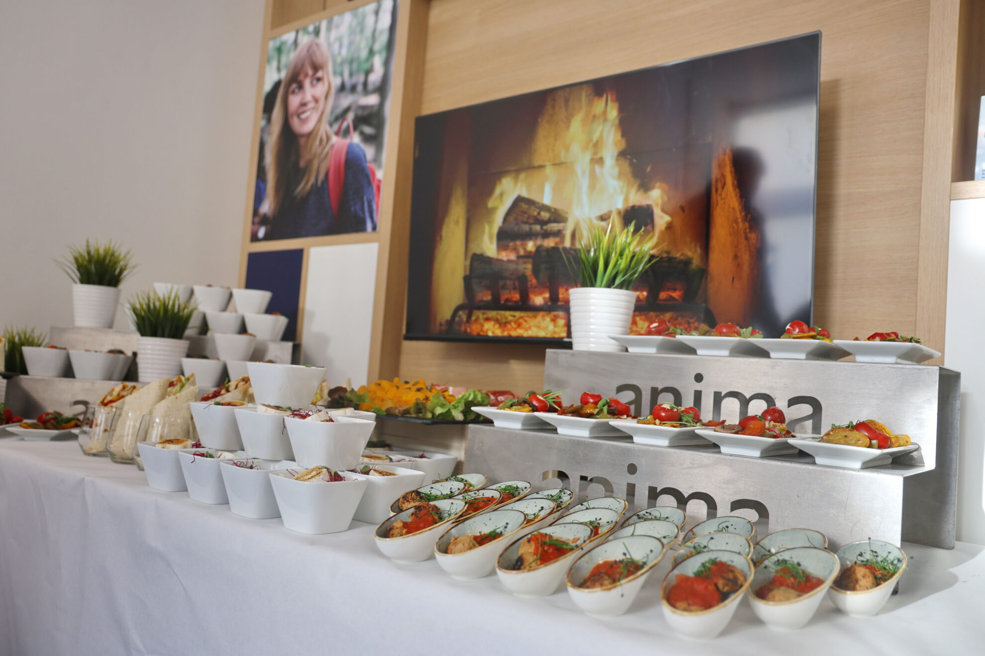 Das Buffet beim Jubiläum von Biberach