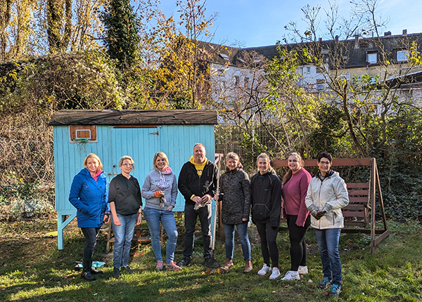 Die Unternehmenskommunikation brachte den Garten des Vereins 