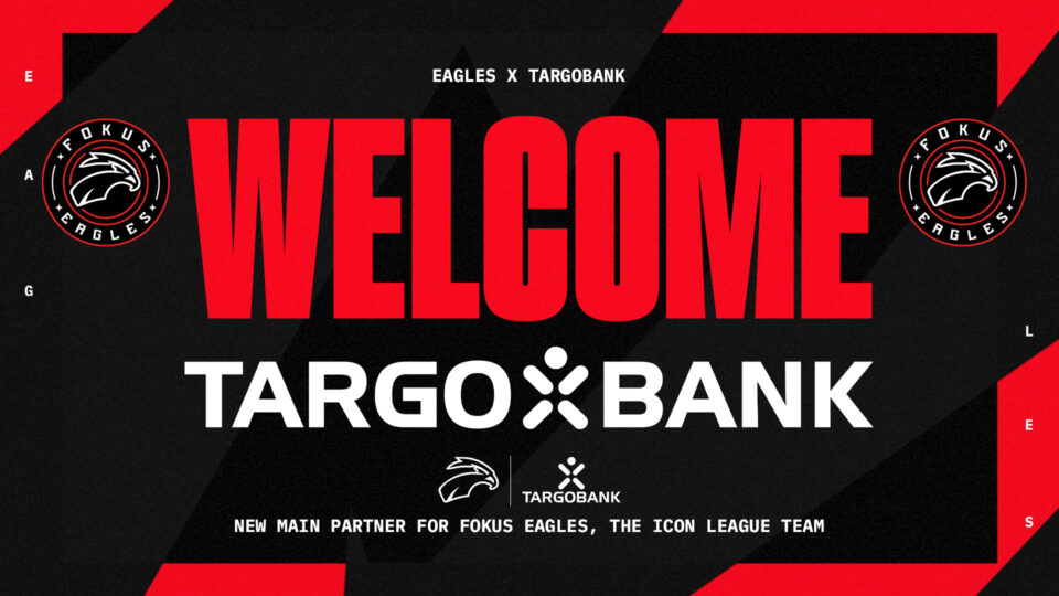 Text "Welcome TARGOBANK, FOKUS Eagles